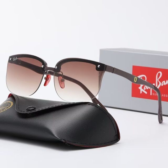 Ray Ban Scuderia Ferrari Collection Sunglasses RB4322m Coffee Frame Gradient Brown Lens