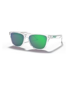 Oakley Frogskins Xs Youth Fit Sunglasses Polished Clear Frame Prizm Jade Lens