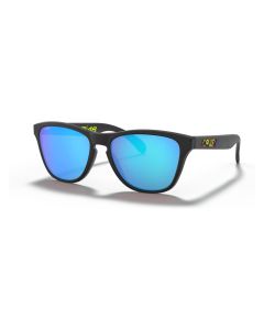 Oakley Frogskins Xs Youth Fit Valentino Rossi Signature Series Sunglasses Polished Black Frame Prizm Sapphire Lens
